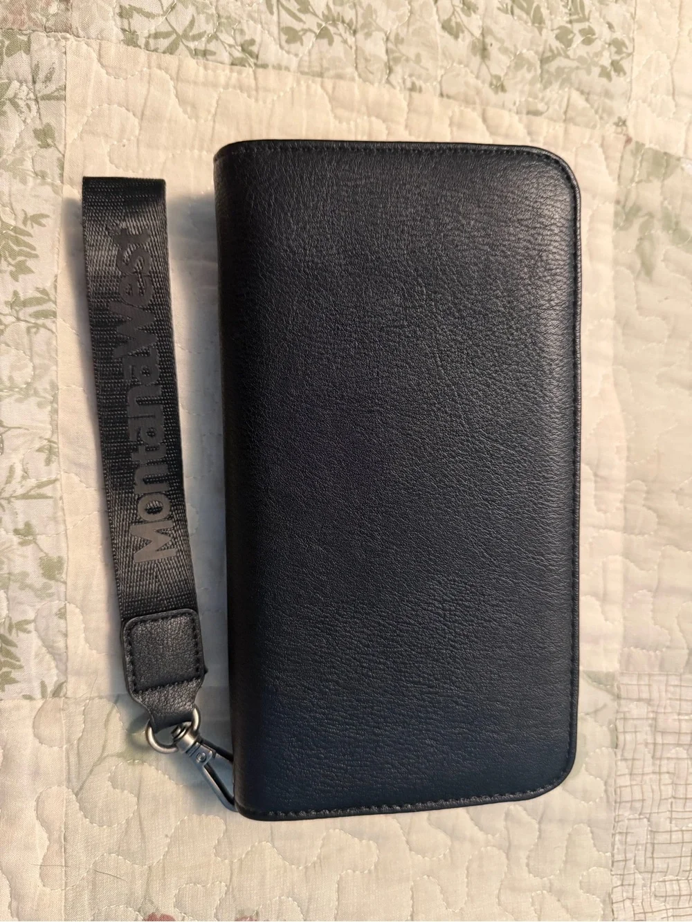 Montana West Black Wallet with Wrist Strap